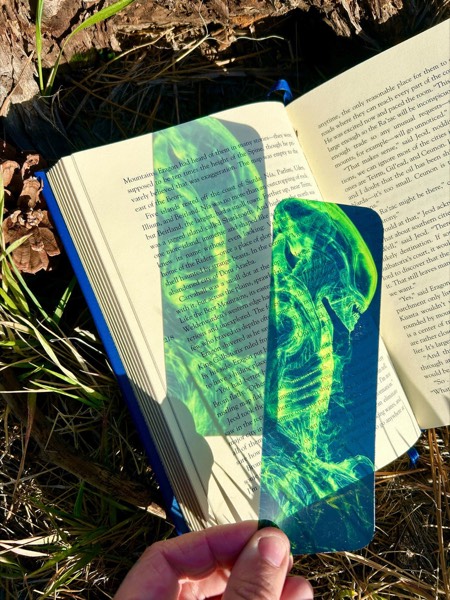 Alien Stained Glass Suncatcher stained glass bookmark