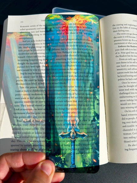 Anime Sword Bookmark, a fantasy bookmark