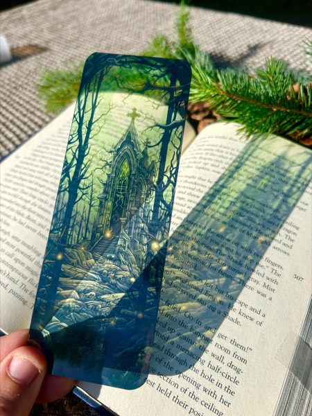 Gothic Cathedral Forest Bookmark  Dark… stained glass bookmark