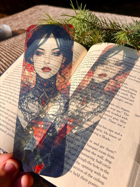 Gothic Lady Bookmark, a gothic bookmark