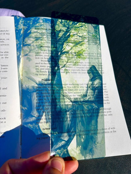 Knight Resting Under Tree Bookmark, a fantasy bookmark