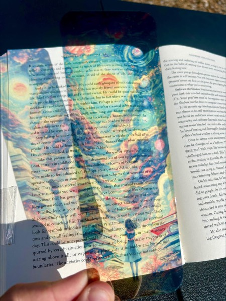 Lost in Books Bookmark stained glass bookmark