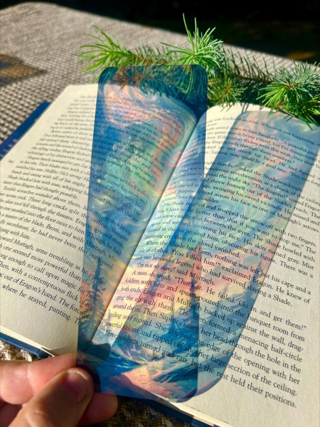 Northern Lights Forest Bookmark for Book…, a gifts for book lover