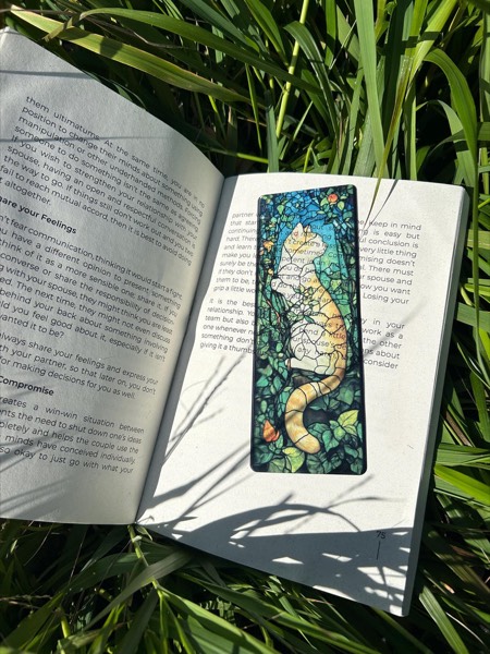 Stained Glass Cat Bookmark stained glass bookmark